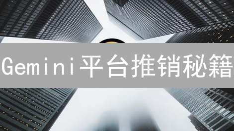 Gemini平台推销秘籍：如何抓住潜在客户？深度解析！